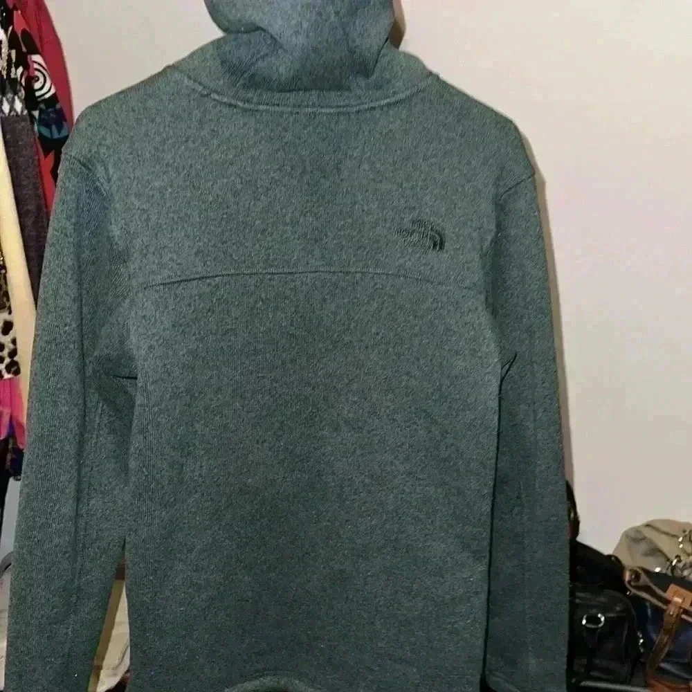 North face full zip.  Call out, hole as pictured